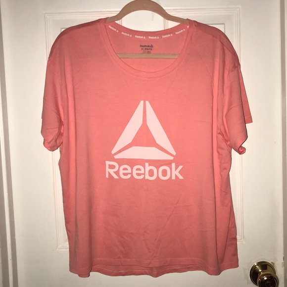 NWOT Reebok Light Coral T-Shirt - Picture 1 of 2